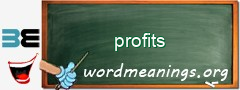 WordMeaning blackboard for profits